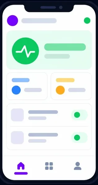 MaxIron Portal phone icon showing estate health, ticket and alert counts, and tenant status